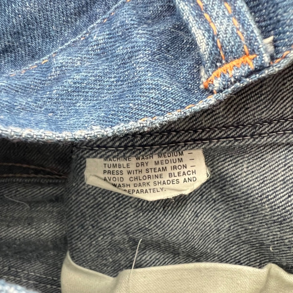 Vintage Big Yank High Waisted Flare Leg Jeans Dark Wash Denim 26x29.5in Western - Picture 6 of 12